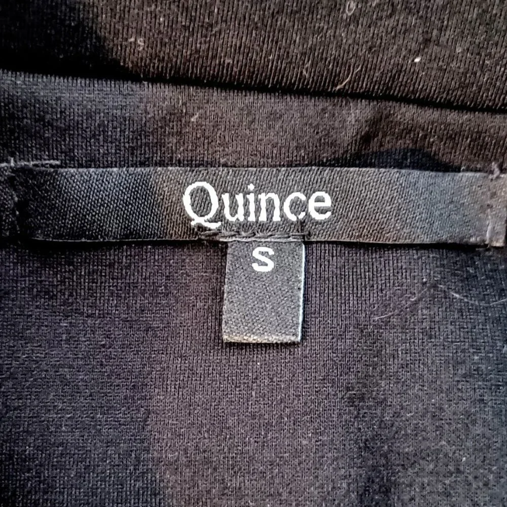 Quince Black Ultra Stretch Ponte Knit Blazer